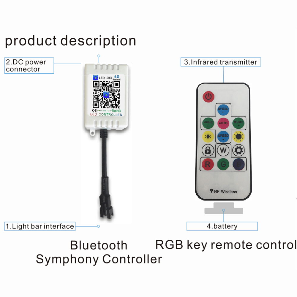 SPI LED Bluetooth Controller Grouping Synchronize SPI LED Bluetooth Controller Grouping Synchronize